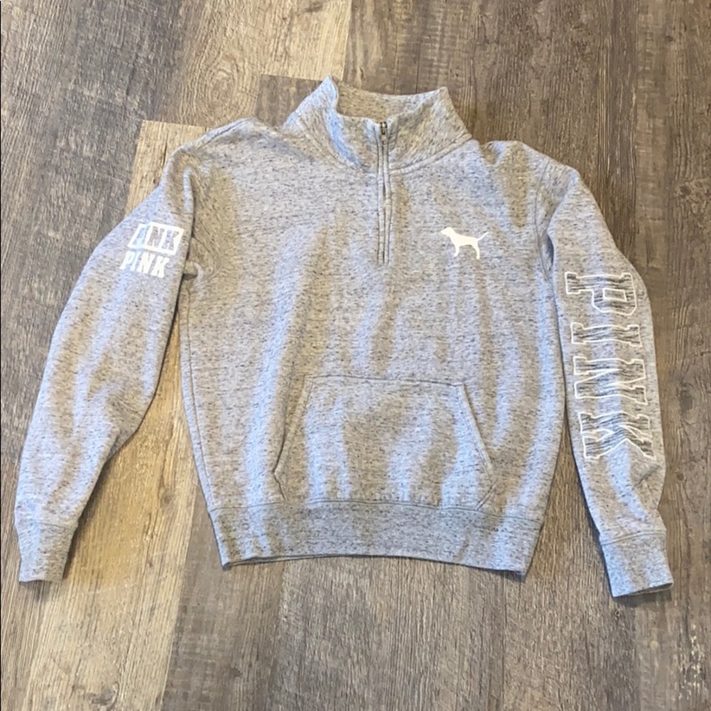 VS PINK 1/4 zip sweater XS